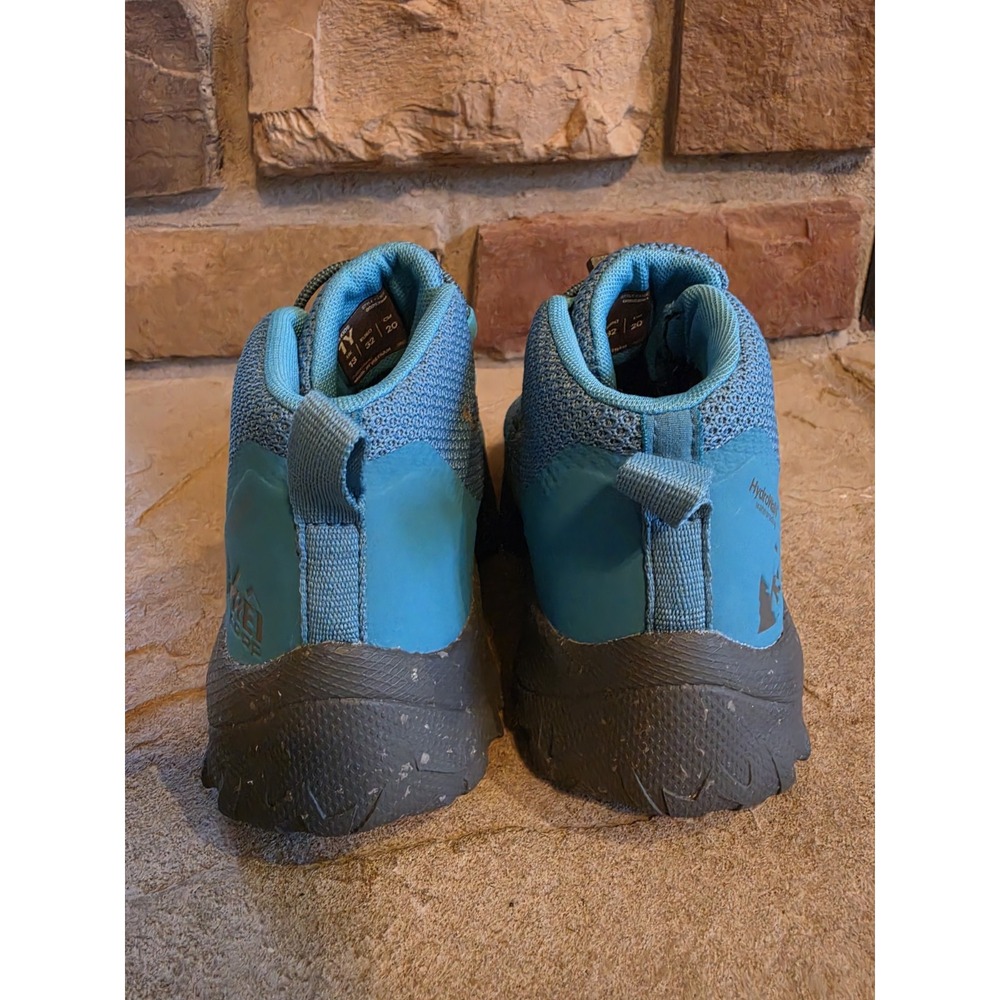 REI Co-Op Kid's Flash US 1Y EU 32 Aqua Blue Vista Trekking Hiking Shoes Boots - Picture 4 of 7